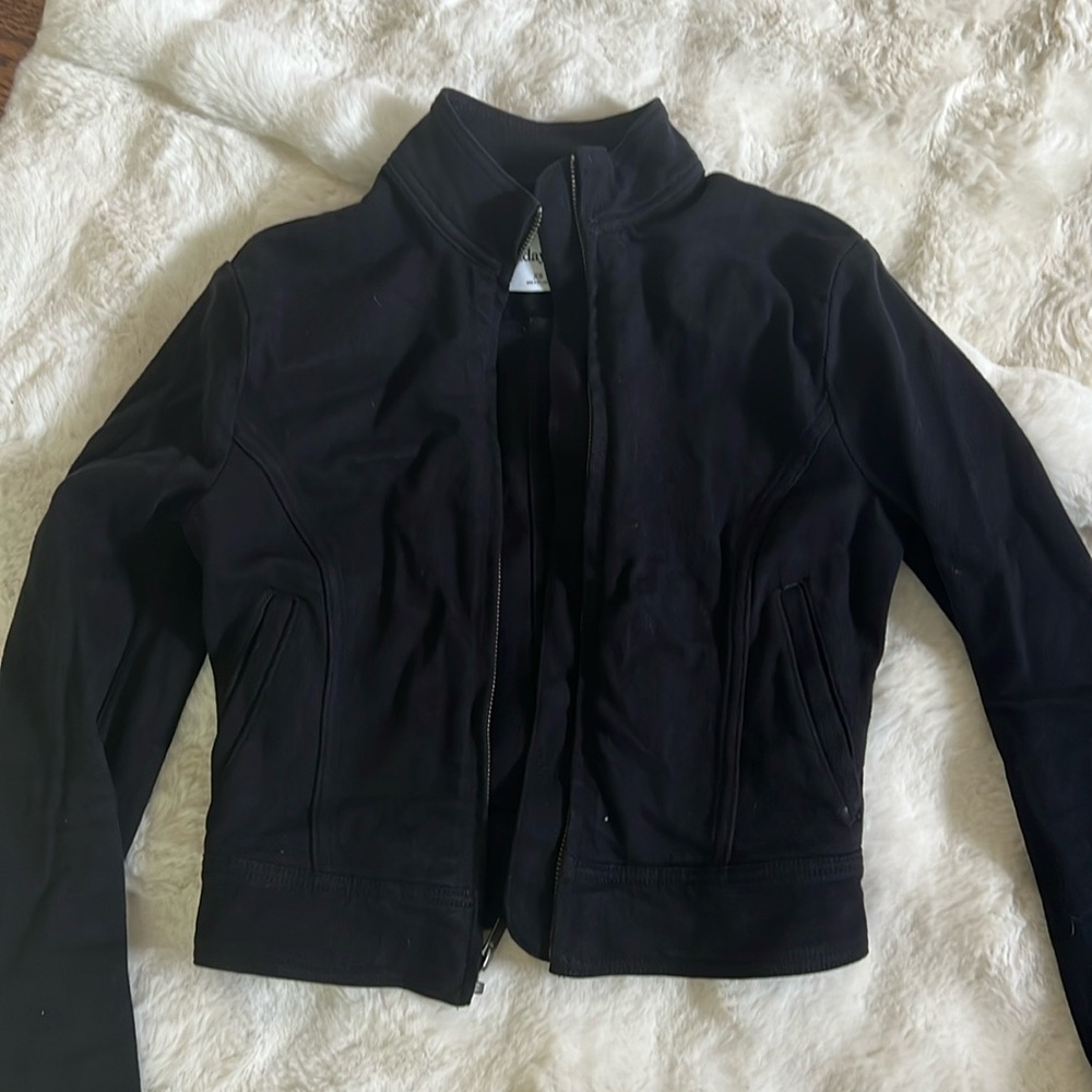 Black denim aritzia jacket